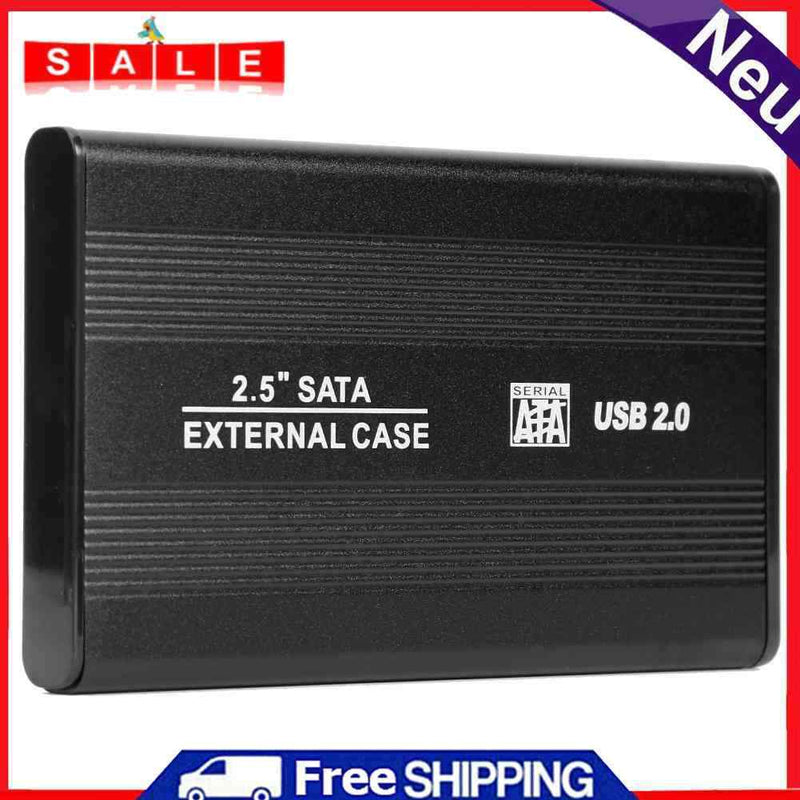 External HDD Case 2.5"" USB 2.0 to SATA Portable Hard Drive Enclosure SSD