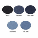 Apparel Oval Applique Denim Sewing Iron-on Fabric Patch Knee Elbow Jeans DIY