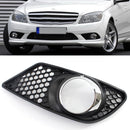 Front Bumper Fog Light Grille for Mercedes Benz C-Class W204 08-10 (1 Pair)