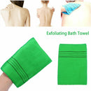 Fiber Portable Washcloth Shower Scrubber Exfoliating Bath Towel Bath Glove