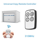 AK-K210605 315MHz 4 Buttons Learning Copy Remote Controller (White Black)