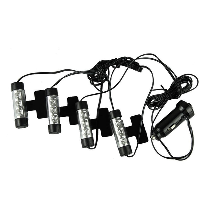 4 x 3LED Car Interior Accessories Decorative Atmosphere Lamp Light
