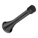 Telescopic Spring Door Stopper Wall Decorative Door Stop Hardware (Black) Newly
