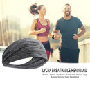 Sports Headband Men Women Running Quick Drying Elastic Hair Band (White) Newly