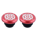 2pcs Aluminum Handlebar End Caps Plugs for MTB Road Folding Bike (Red 1) Newly