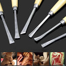 6pcs Manual Wood Carving Hand Chisel Tool Set Carpenters Woodworking Cutter