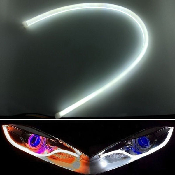 DRL 60cm Flexible Car LED Headlight Running Strip Light Running Light Fog Lamp