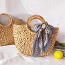 4pcs Round Bamboo Bags Handles DIY Handcrafted Tote Purse Handbag Hanger