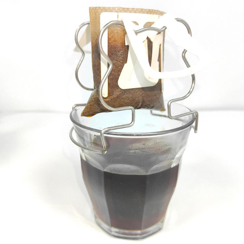 Bear Coffee Dripper Stand Holder Foldable Camping Steel Coffee Rack Filter R4I6