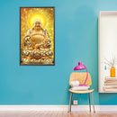 5D Diamond Painting Kit Buddha Light Shines Full Round Drill Rhinestone DIY