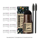 Waterproof EyeBrow Powder Stamp Brow Stencils Shaping Kit (Jet Black)