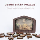 Wooden Jesus Puzzle Statue Kids Educational DIY Nativity Jigsaw Puzzle Gifts