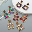 Fairy Square Pendants Earrings Jewelry Accessories Alloy Pendant Luxury Jewelry