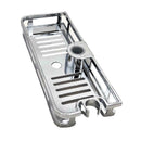 Shower Shelf Rectangle Detachable Lifting Storage Tray Holder Bath Plastic I7P7
