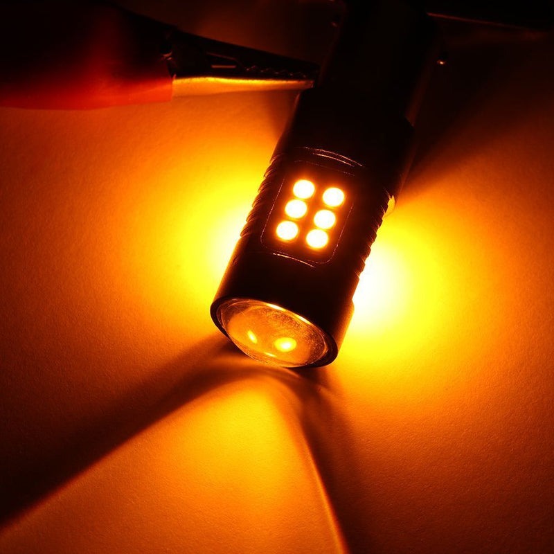 Yellow Auto Lamp Tail Backup Reverse Brake Light Turn Signal Bulb Car LED Light