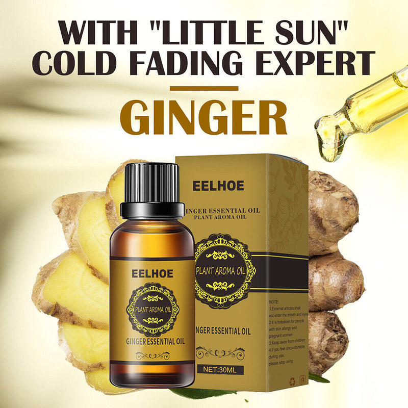 30ml massager Oil GINGER ESSENTIAL PLANT AROMA Belly Drainage(30ml)