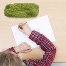 Stationery Storage Plush Pen Case Student School Cosmetic Organizer (Green)