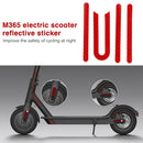 2 Set PVC Electric Scooter Warning Reflective Stickers for M365 E-Scooter Parts