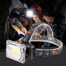 Searchlight Lantern Flashlight Camping Fishing Headlights COB LED Headlamp