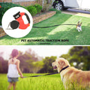 Dog Leash Dual Double Auto Retractable Tractor Rope Light Chain (Red) Newly