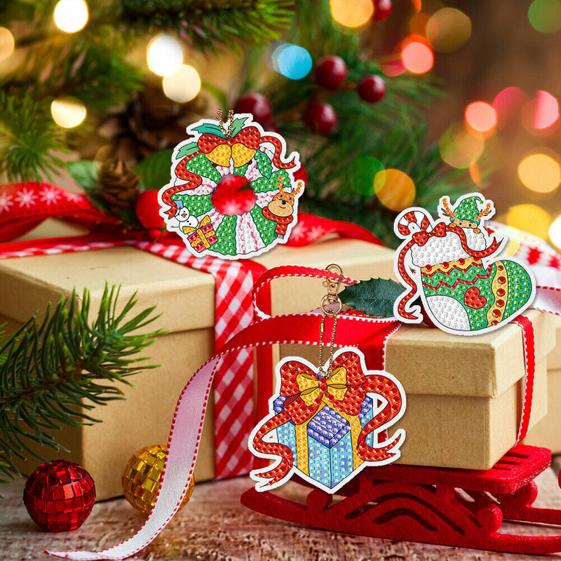 5D Blind Box Handicraft DIY Surprise Blind Box Funny Acrylic Christmas Ornaments
