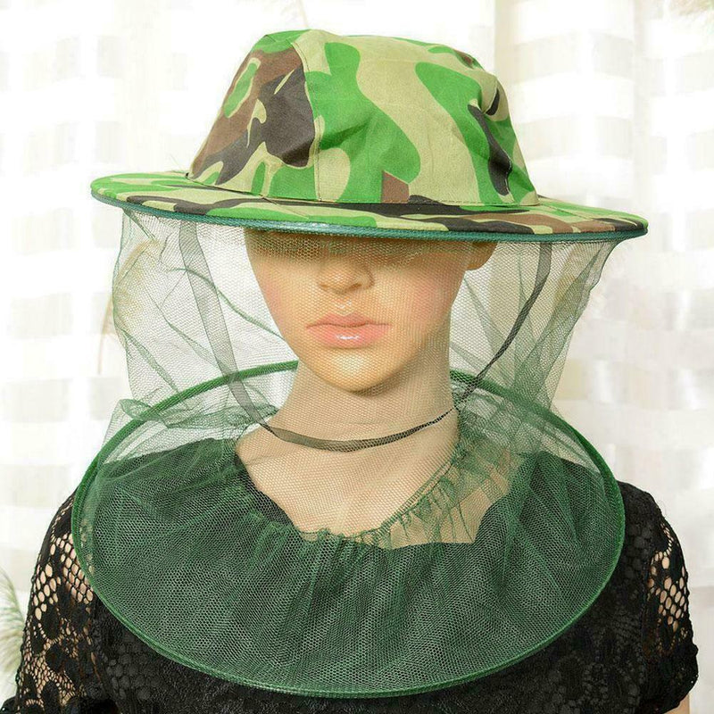 Beekeeping Cowboy Hat Mosquito Bee Insect Net Hat Cap Head Protectors Face J2P5