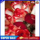 5D DIY Roses Butterfly Full Round Drill Diamond Painting Kit Artwork (G)