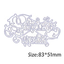 Letter Punch Stencils Alphabet Metal Shape Print Stencil for DIY Scrapbook