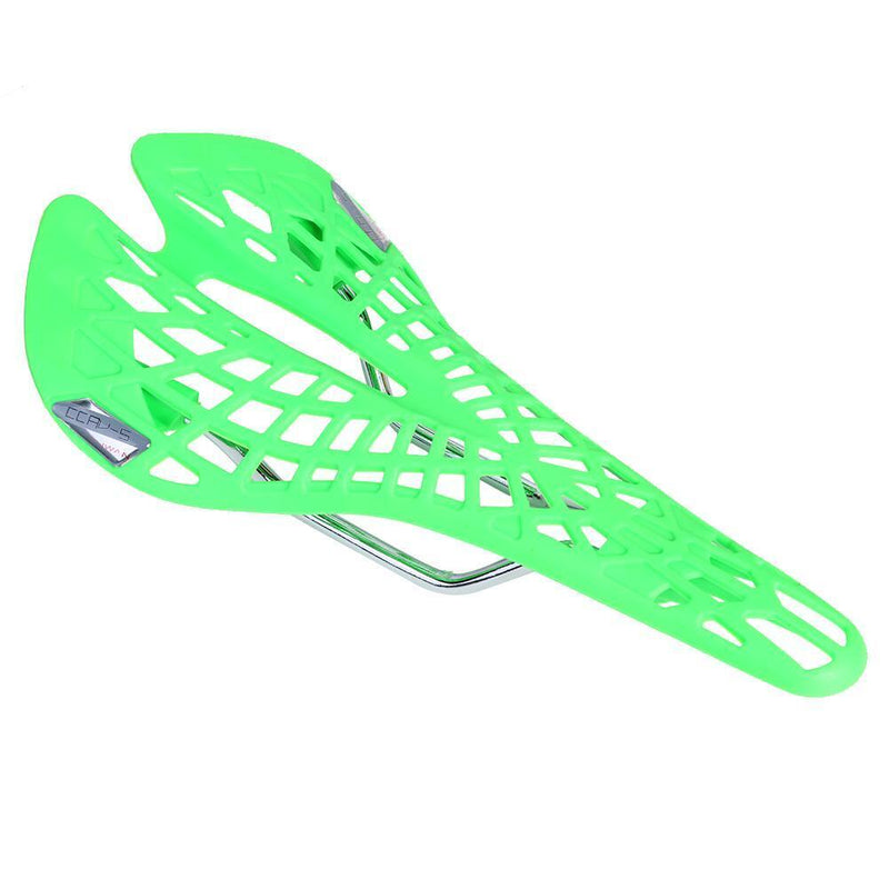 Plastic Bike Hollow Saddle Seat Cushion for Outdoor MTB Cycling (Green)