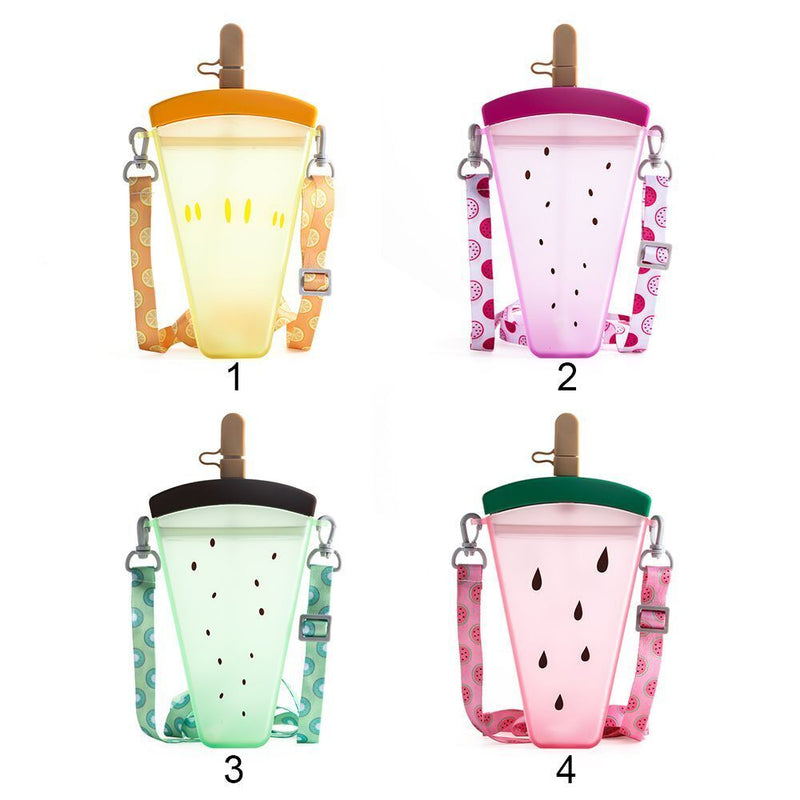 with Strap Popsicle Cups Water Bottle With Straw Juice Cup Drinking Cup