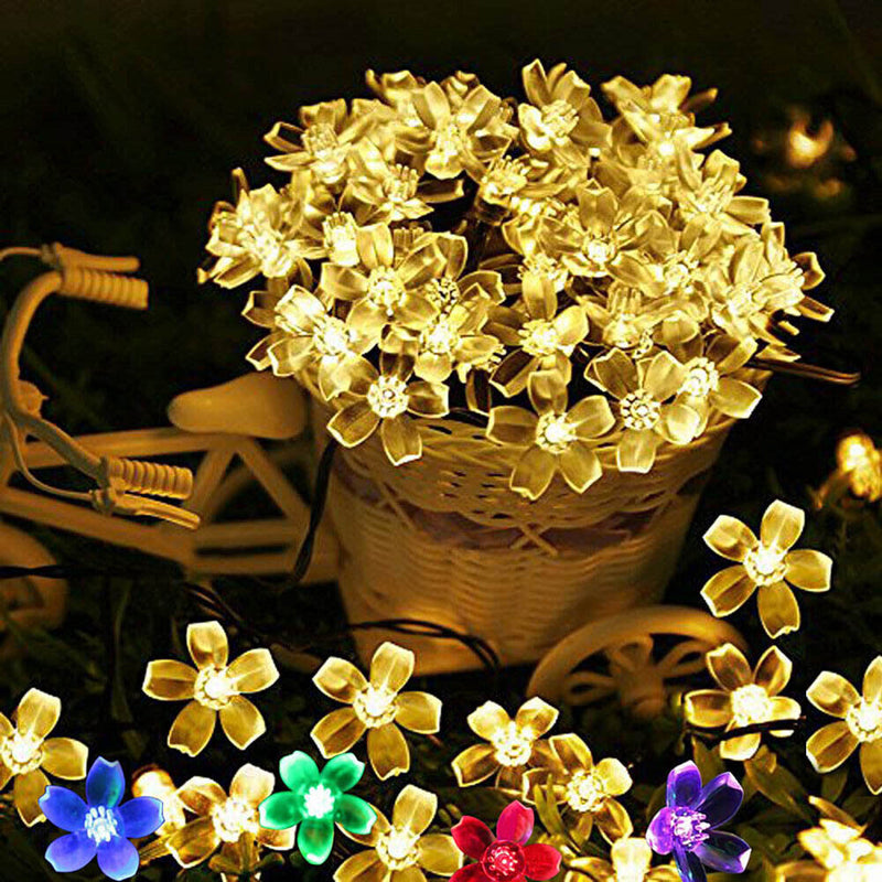 10 LED Cherry Blossom Fairy Light String for Wedding Decor (Warm Light 2m)