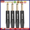 4pcs 6.35mm Male Monaural Audio Cable Connector Welding Plug Tail w/PVC Buf