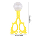 Snowball Maker Tool DIY Artificial Snow Ball Tongs with Handle (Yellow) Newly
