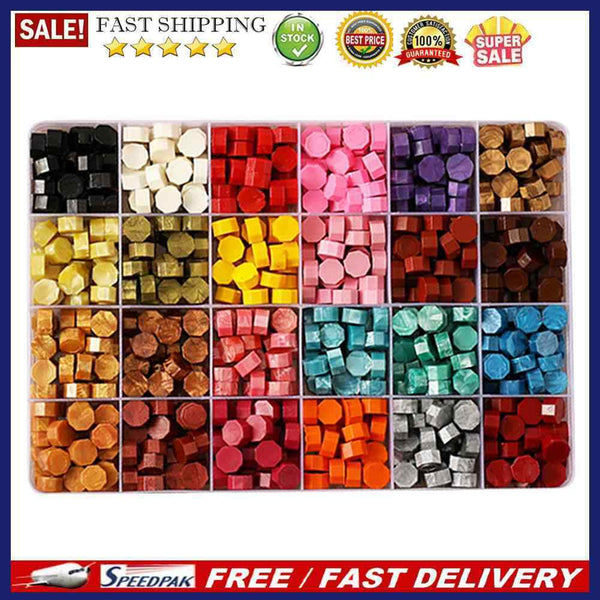 600-700pcs Fire Painting Sealing Wax Pills Wax Seal Beads for Stamp Envelop
