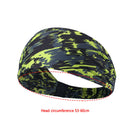 Printed Lycra Yoga Headband Bandanas Fitness Hair Band Headdress (Green) Newly