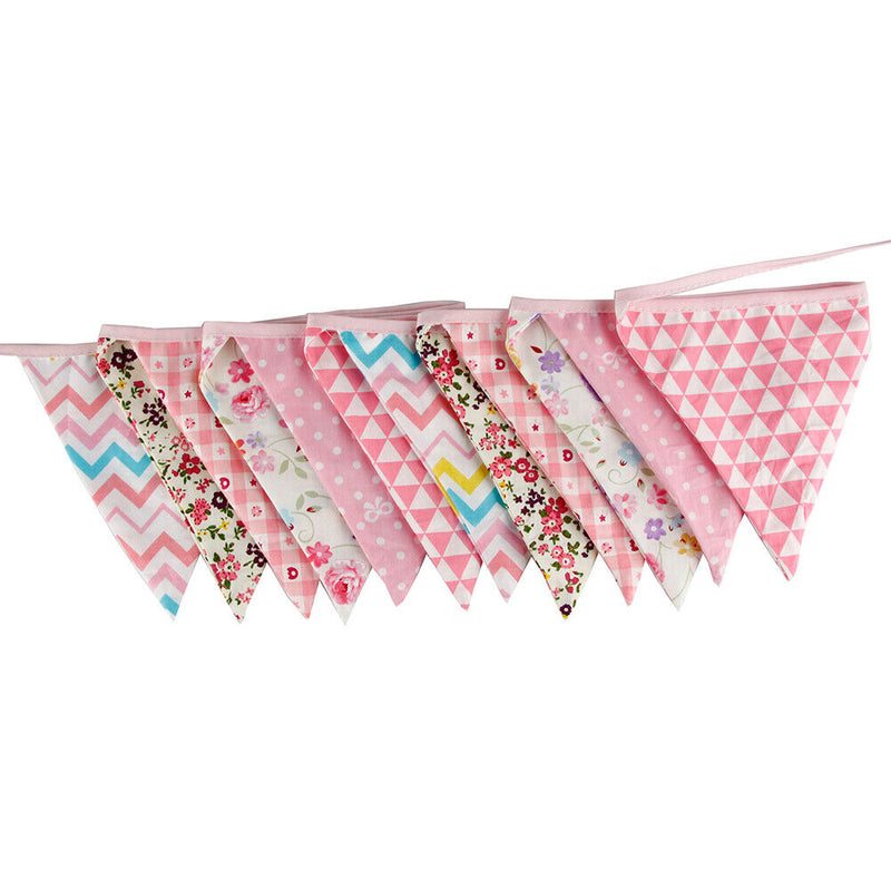 Cloth Wedding Bunting Decor Flag Party Girl Birthday Baby Garland Decor