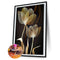 5D Diamond Painting Kit Golden Flower Full Round Drill DIY Crafts Mosaic Pict