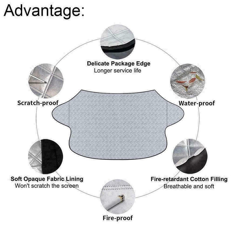 Magnetic Car Windshield Cover Winter Ice Frost Protector Guar U8I8 E8T3 N0U0