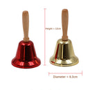 Christmas Hand Bell Santa Claus Jingle Bells Wedding Party Decor (Red) Newly