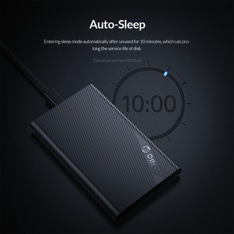 ORICO 2.5 SATA to USB 3.0 C External HDD SSD Enclosure (USB C to USB A)