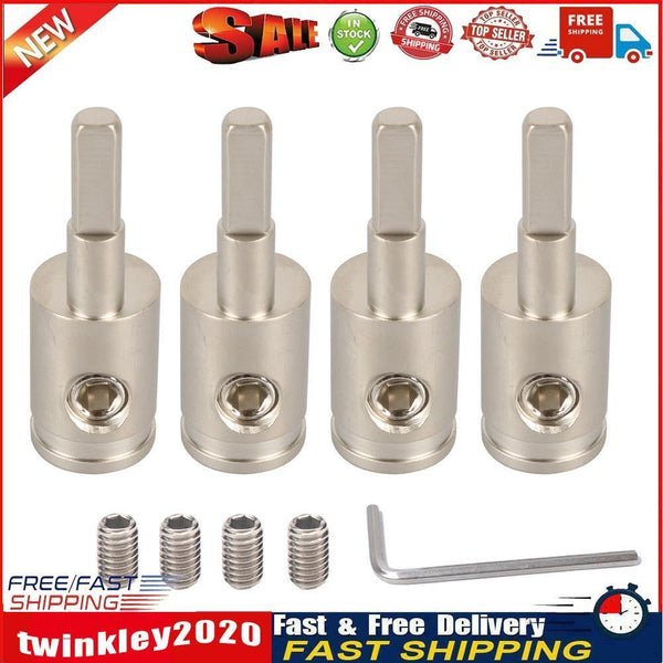4 Sets 4GA to 8GA Car Audio Amp Wire Terminal Power Cord Input Reducers Newly