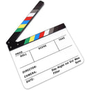 Acrylic Action Slate Clap TV Film Movie Director's Clapboard Clapperboard