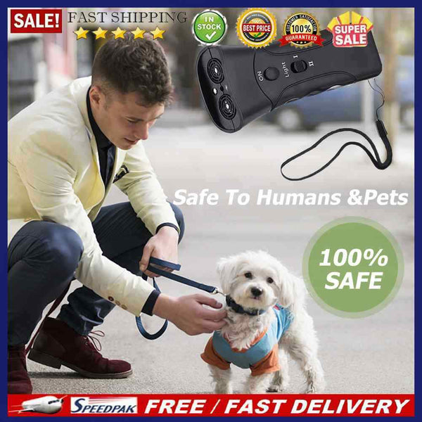Portable Dog Repeller Anti Barking Dog Trainer with LED for Home Pet Accessories