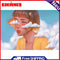 Hand Painted on Canvas DIY Cloud Girl Oil Paint By Numbers Drawing Kit Ornaments