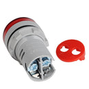 2pcs AC Round LED Digital Display Voltage Meter Ampermeter Monitor (Red)