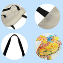 FuMeiJiaJiaJu Shopping Bag, Motif: Sea Turtle, Printed, Casual, Large,