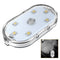 Car LED Touch Night Lights Wireless Auto Roof Ceiling Reading Lamp (White)