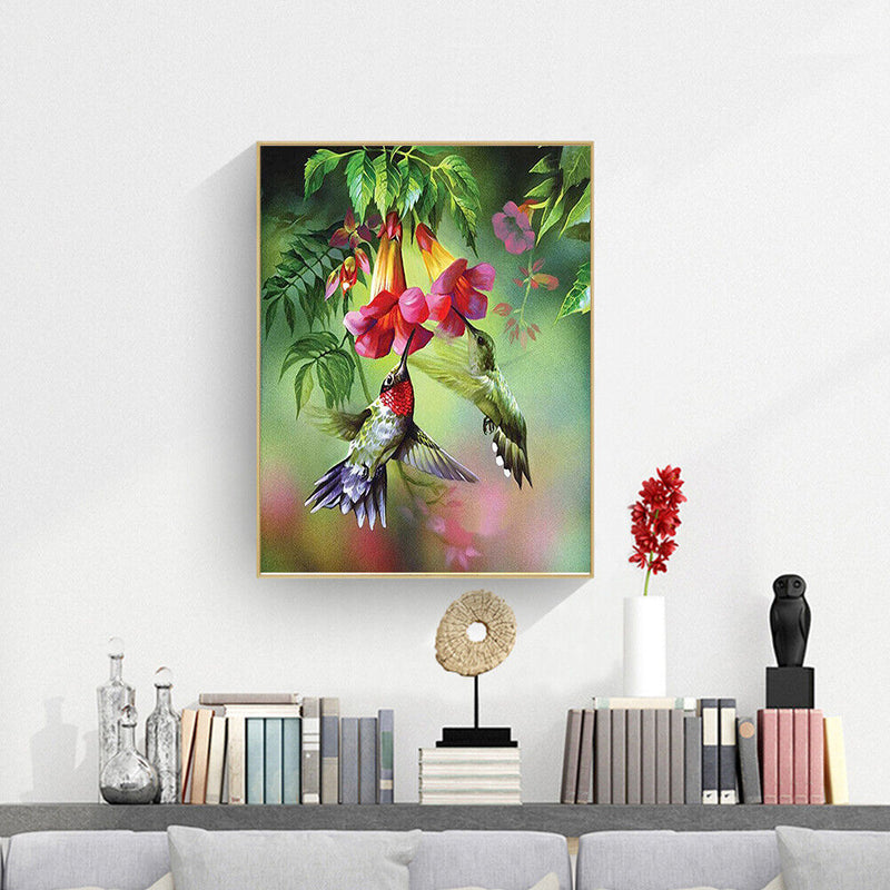 Digital Paint Flowers Painted By Numbers On Canvas Decor
