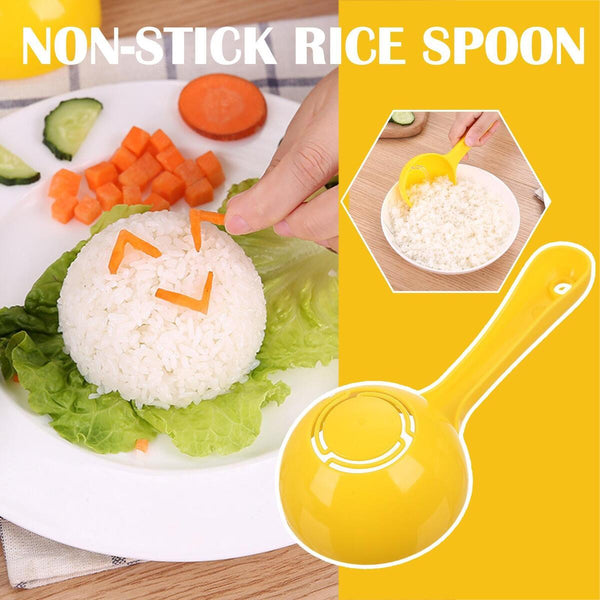 Rice Scoop Mold Non-stick DIY Sushi Mold Rice Ball Round Half Spoon M6P9