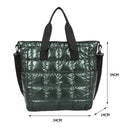 Women Zipper Quilted Crossbody Bag Female Solid Color Large Designer Clutch